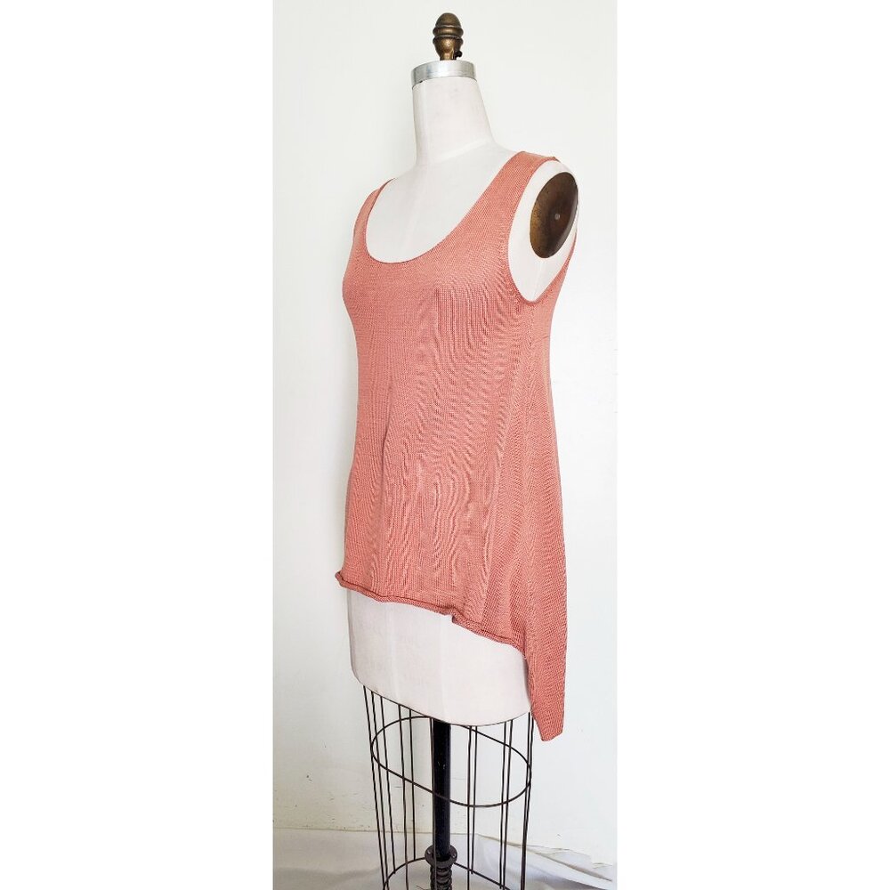 Peruvian Connection Womens Knit Tank Top Ballet Layton Tank Handkerchief Hem NWT - Picture 4 of 12